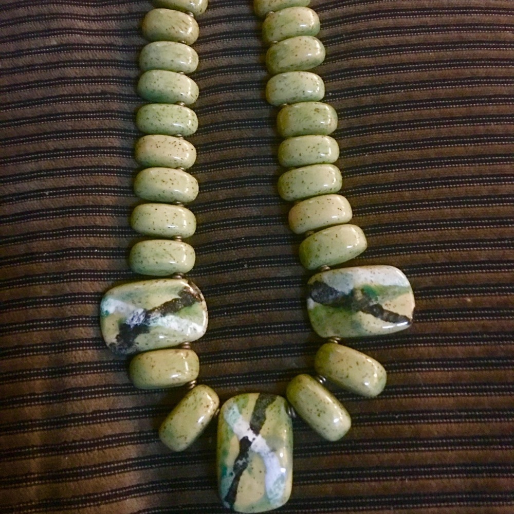 Beautiful Green Agate Necklace